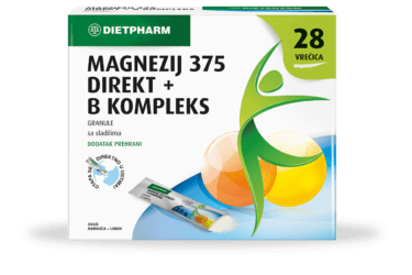 Dietpharm Magnezij 375 Direkt + B kompleks granule