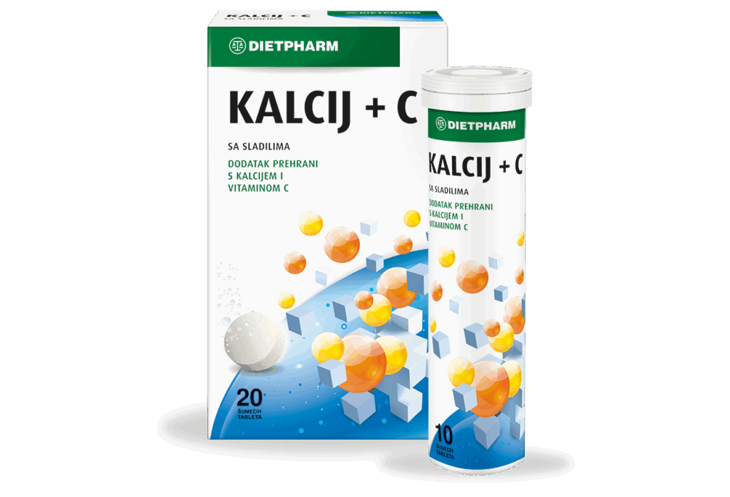 Dietpharm Kalcij + C 20 šumećih tableta