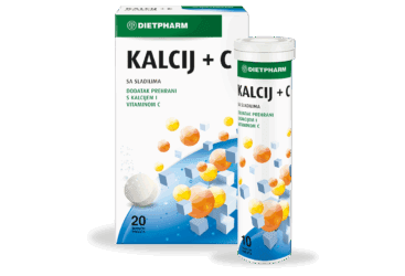 Dietpharm Kalcij + C 20 šumećih tableta