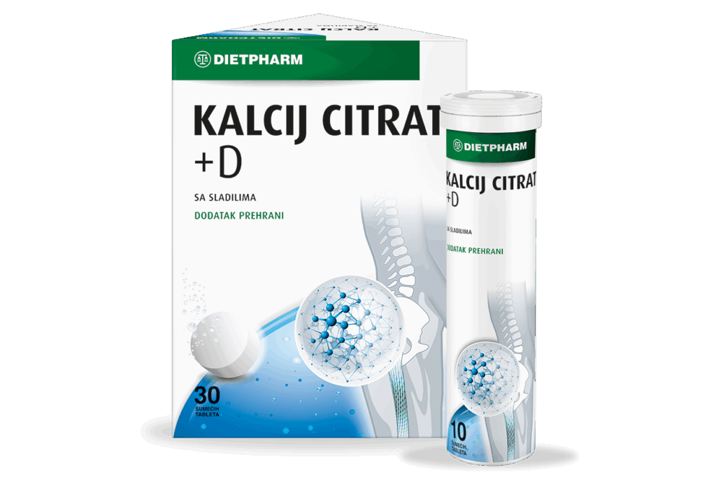 Dietpharm Kalcij citrat + D 30 šumećih tableta
