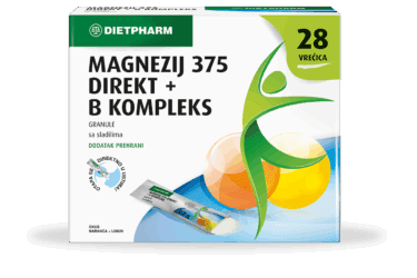 Dietpharm Magnezij 375 Direkt + B kompleks granule 28 vrećica