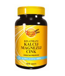 Natural Wealth Kelatirani Kalcij Magnezij Cink