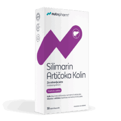 Nutripharm Silimarin Artičoka Kolin za zdravlje jetre 30 kapsula