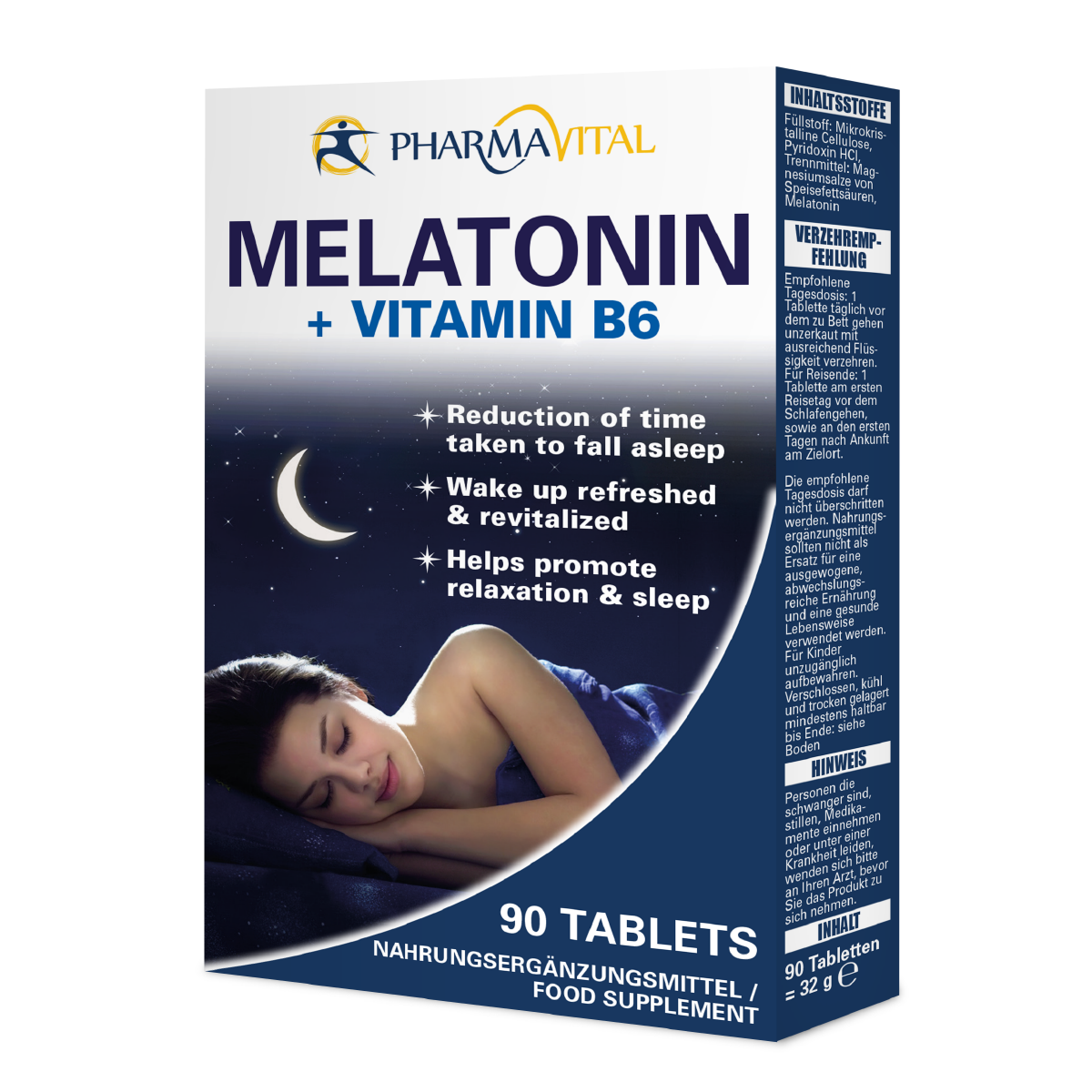 PharmaVital Melatonin + Vitamin B6 90 tableta