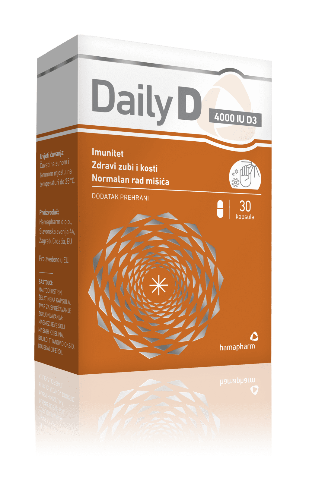 Hamapharm Daily D 4000 IU kapsule