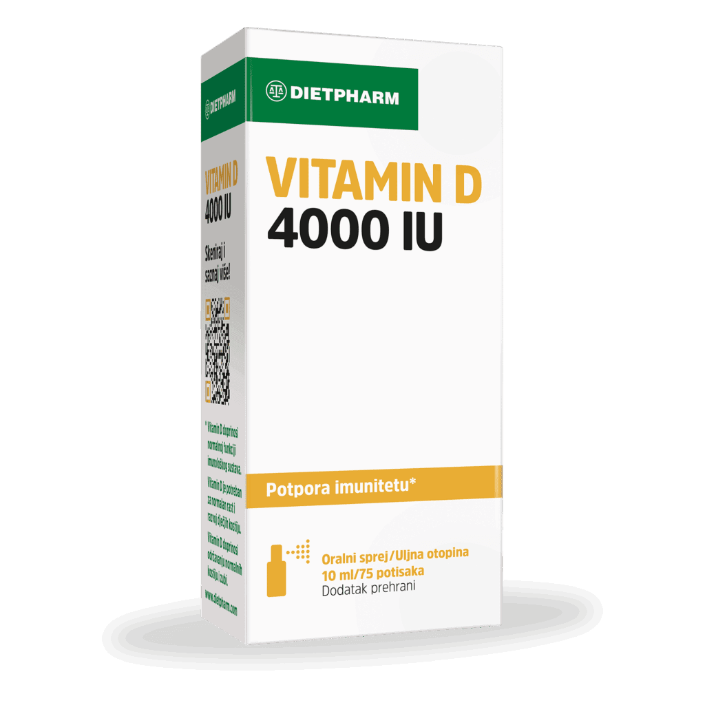 Dietpharm Vitamin D 4000 IU oralni sprej 10 ml