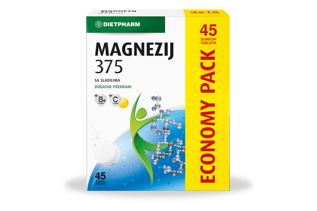 Dietpharm Magnezij 375 šumeće tablete (45)