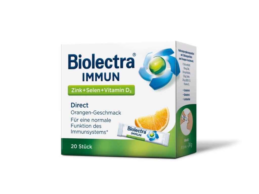 Biolectra Immun Cink+Selen+Vitamin D3 Direkt 20 vrećica