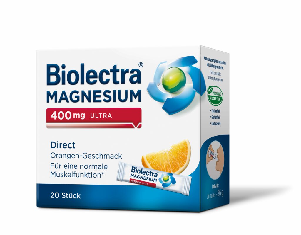 Biolectra Magnezij 400 MG Ultra Direkt Naranča