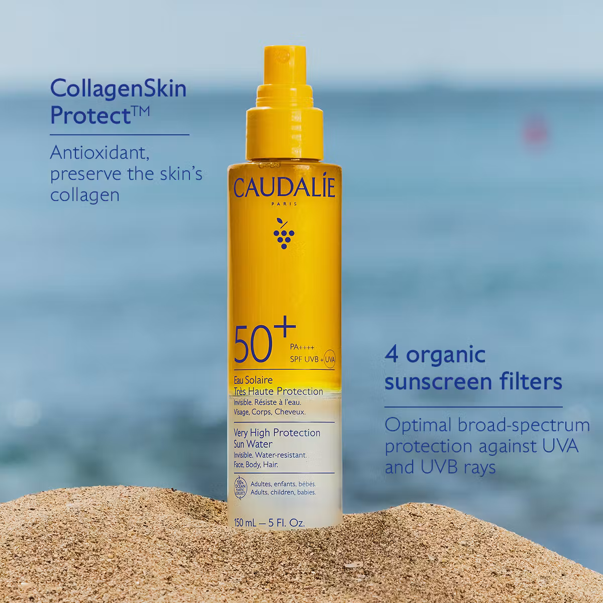Caudalie Vinosun voda u spreju za zaštitu od sunca SPF 50+ 150 ml - Slika 5