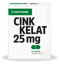 Dietpharm Cink kelat 25 mg 60 kapsula