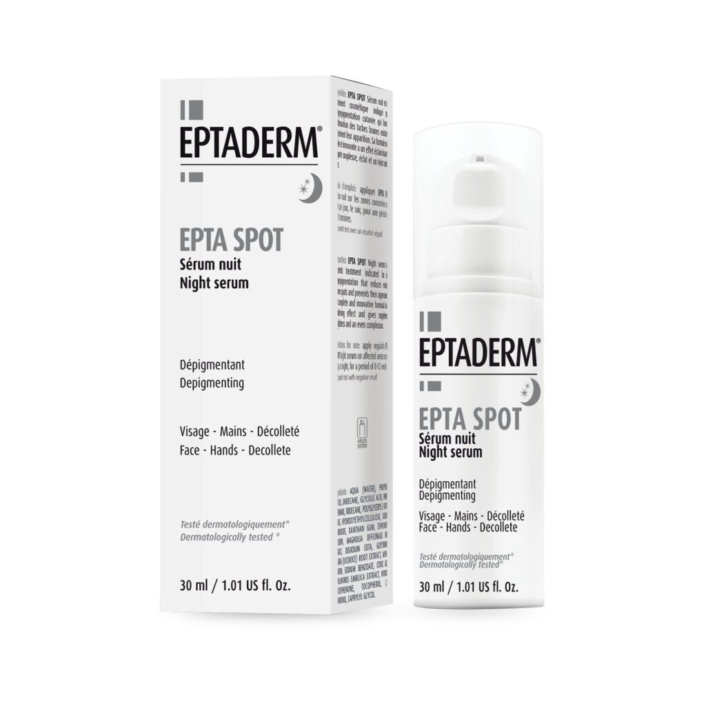 EPTA SPOT noćni serum za kožu sklonu hiperpigmentacijama 30 ml