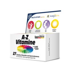 PharmaVital A-Z Vitamine + lutein + koenzim Q10, 60 tableta