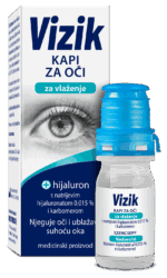 Vizik kapi za oči za vlaženje 10 ml