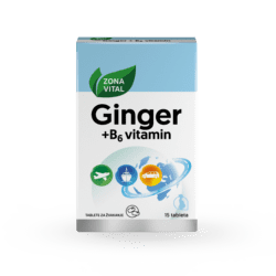 Zona Vital Ginger + B6 vitamin tablete za žvakanje