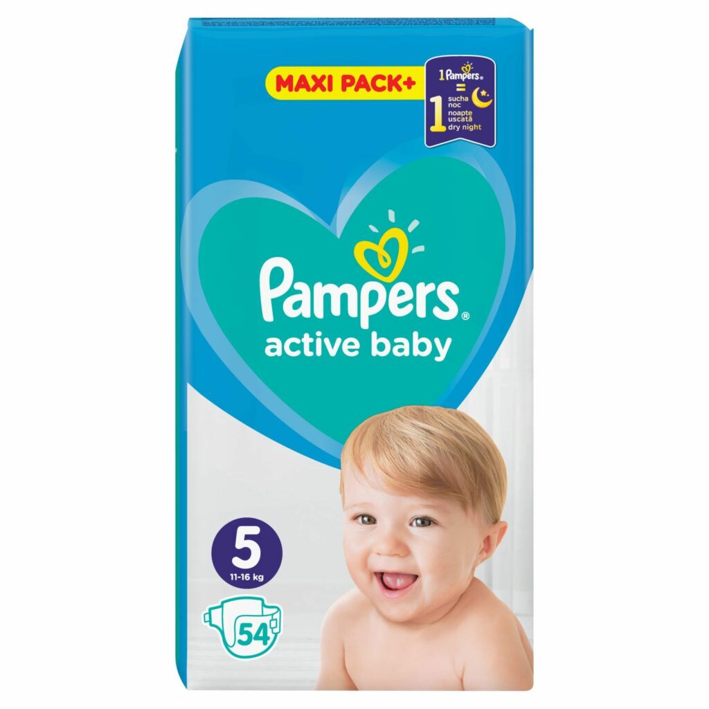 Pampers Active Baby 5 pelene (11-16 kg) Maxi Pack 54 kom