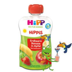 Hipp HiPPiS Jabuka s bananom i jagodom 100 g