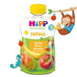 Hipp HiPPiS Jabuka i kruška s bananom 100 g