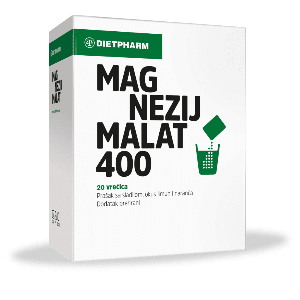 Dietpharm Magnezij Malat 400 prašak 20 vrećica