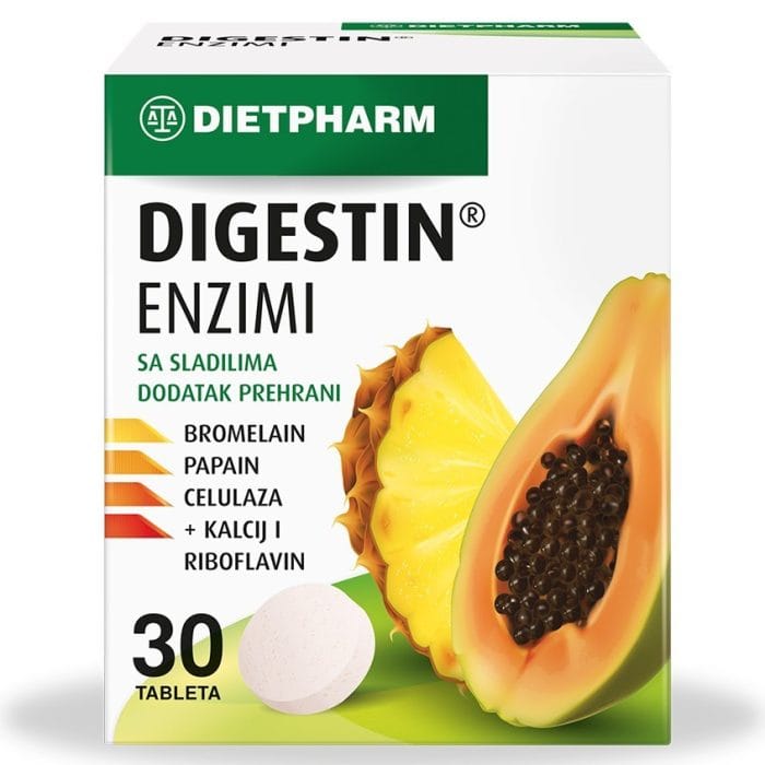 Dietpharm Digestin enzimi za zdravu probavu 30 tableta