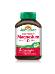 Jamieson Magnezij 500 mg + Vitamin D3 500 IU 60 tableta