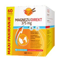 Natural Wealth Magnezij Direkt 375 mg MAXI pakiranje 60 vrećica