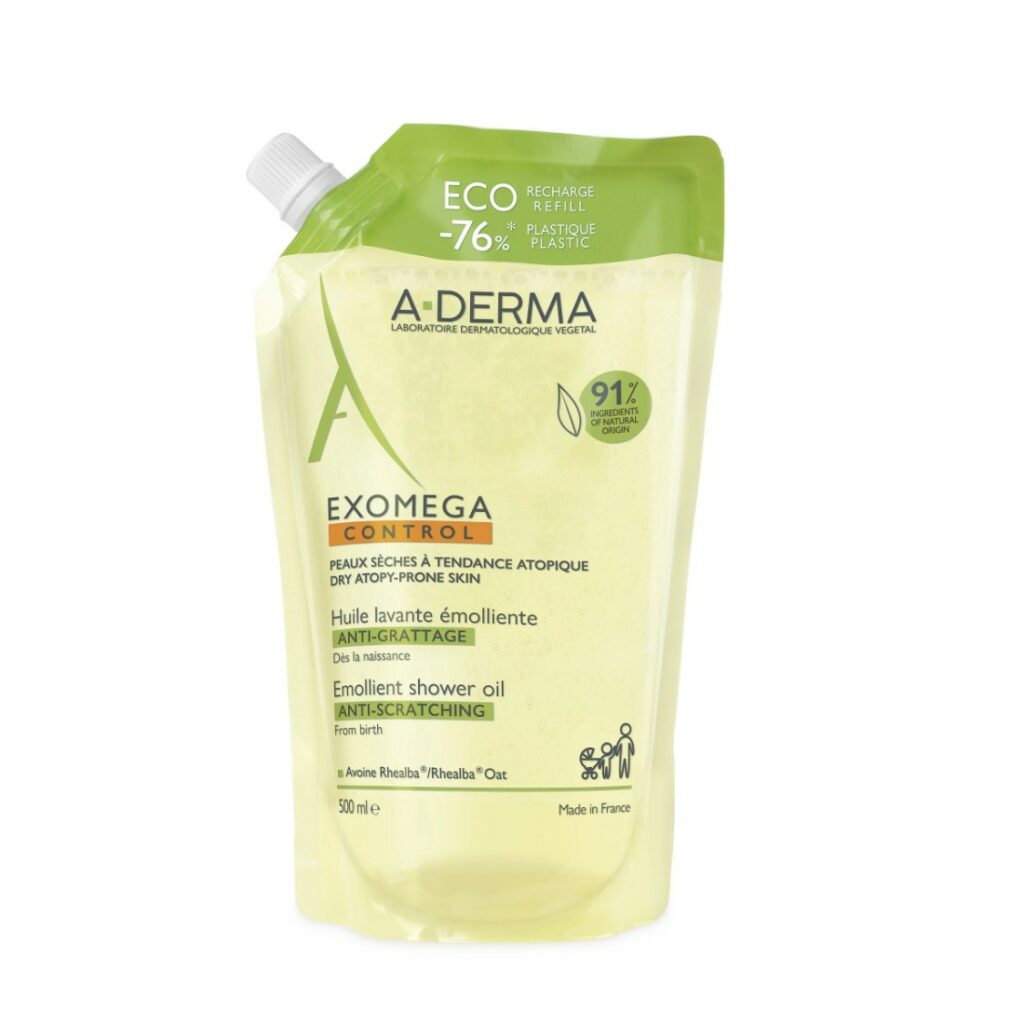 A-derma Exomega Control Emolijentno ulje za tuširanje (Refill)