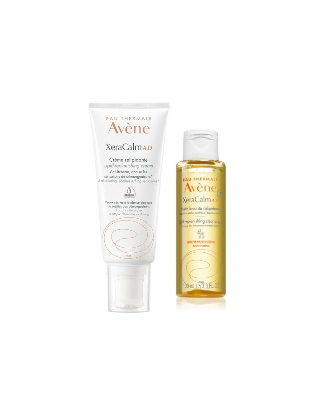 Avene Xeracalm Krema za relipidaciju + Relipidirajuće ulje za čišćenje