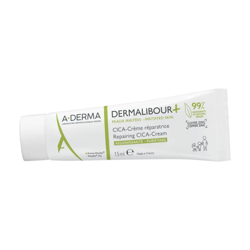A-Derma Dermalibour+ obnavljajuća CICA-krema 15 ml