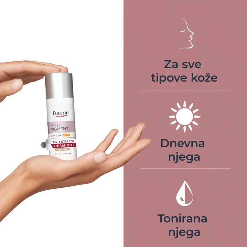 Eucerin Anti-Pigment dnevna tonirana njega SPF 30 srednje tamna nijansa 50 ml - Slika 3