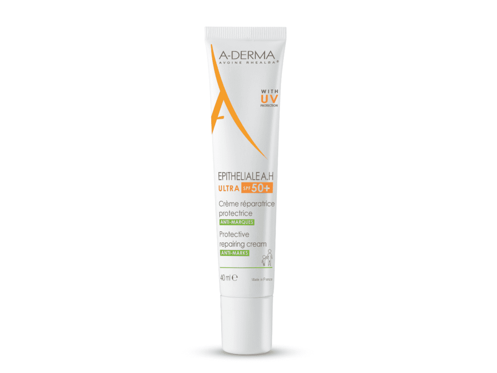 A-Derma Epitheliale A.H Ultra zaštitna obnavljajuća krema SPF 50+ 40 ml - Slika 2