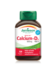Jamieson Kalcij 650 mg i Vitamin D3 400 IU 120 tableta
