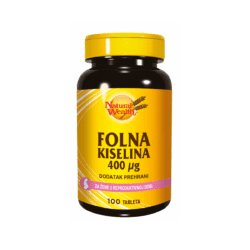 Natural Wealth Folna kiselina 400 mcg 100 tableta