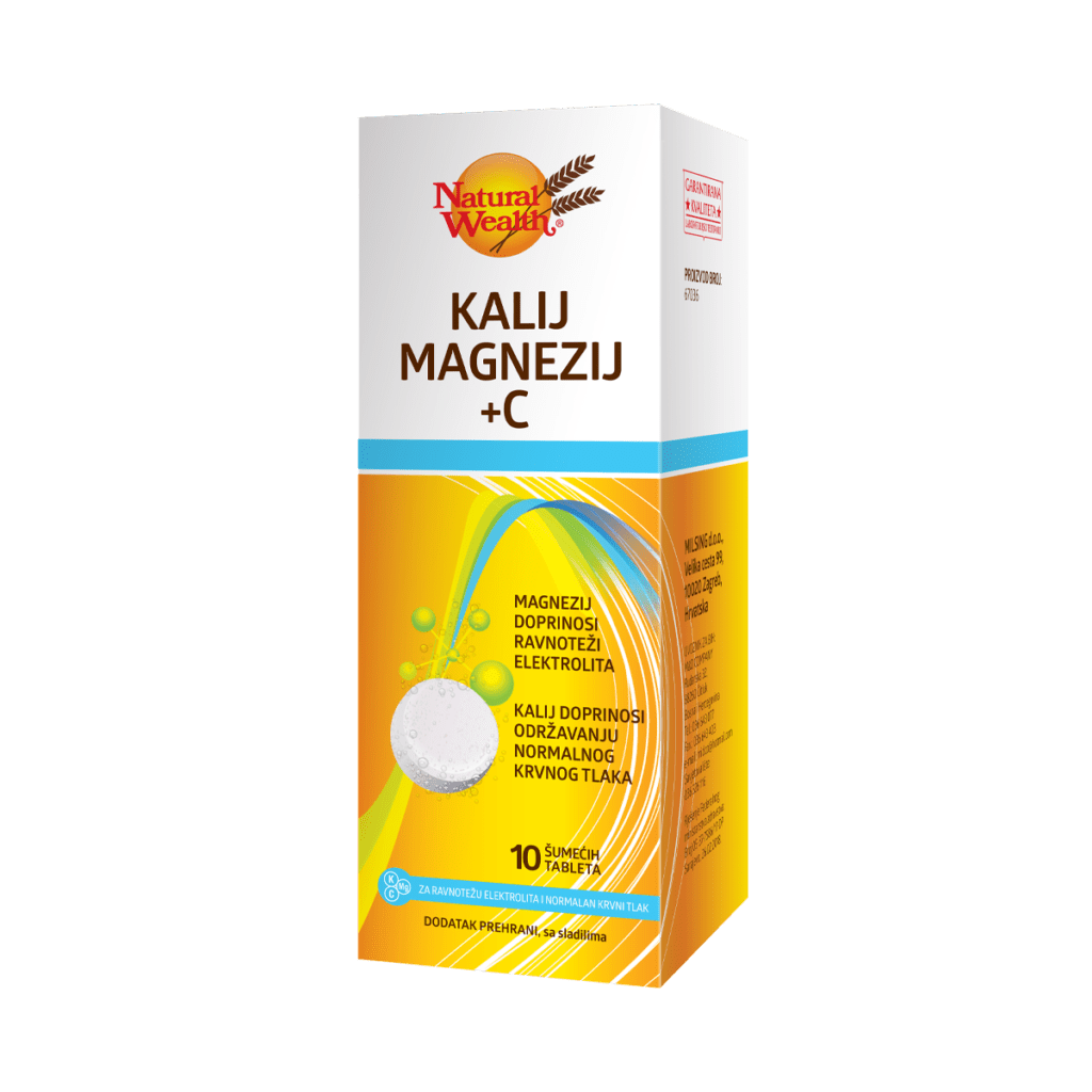 Natural Wealth Kalij Magnezij + C 10 šumećih tableta