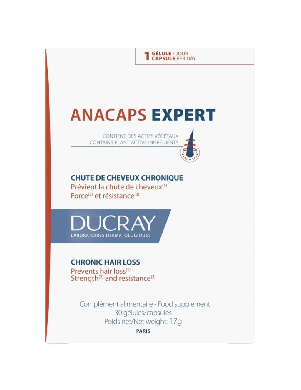 Ducray Anacaps EXPERT 30 kapsula