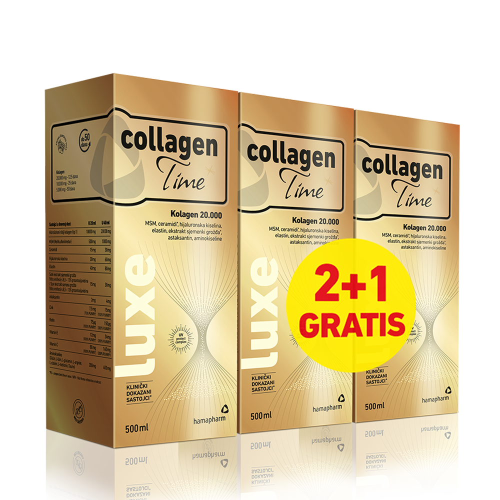 Hamapharm CollagenTime Luxe 500 ml 2+1 gratis