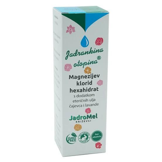 Jadrankina Otopina Magnezijev klorid heksahidrat s eteričnim uljima 100 ml