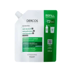 Vichy Dercos šampon protiv prhuti za normalnu ili masnu kosu refil 390 ml