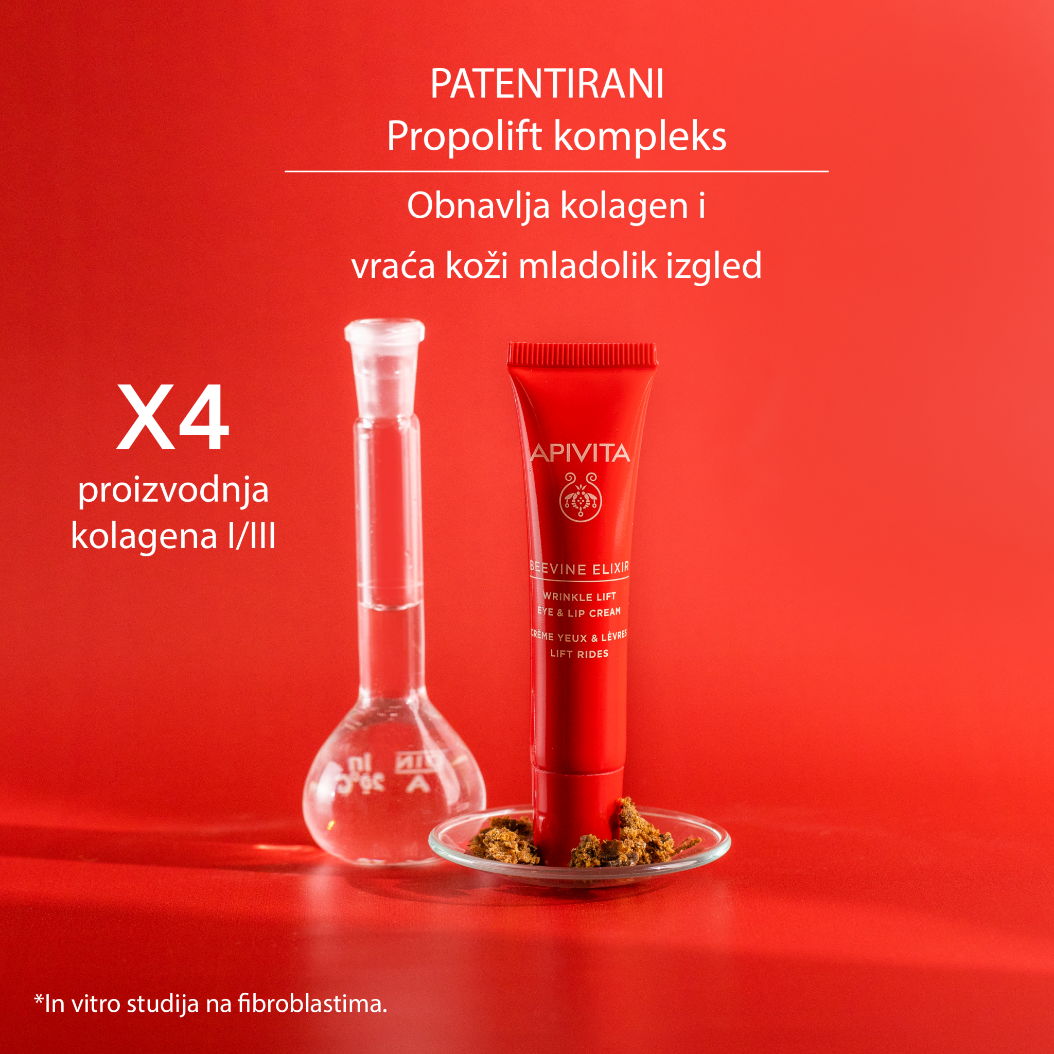Apivita Beevine Elixir krema za područje oko očiju i usana 15 ml - Slika 3