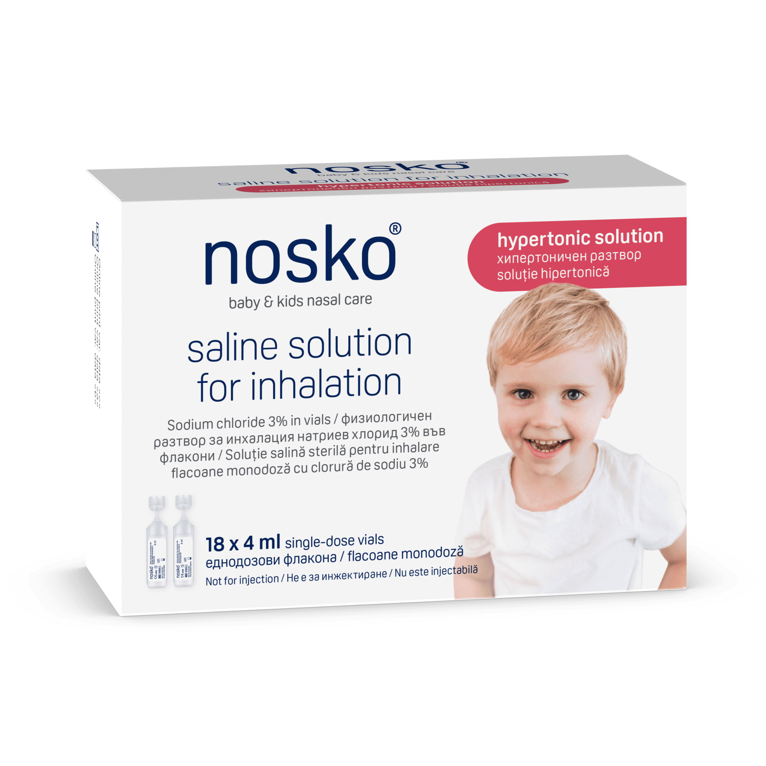 Nosko hipertonična otopina za inhalaciju 3% 18 x 4 ml