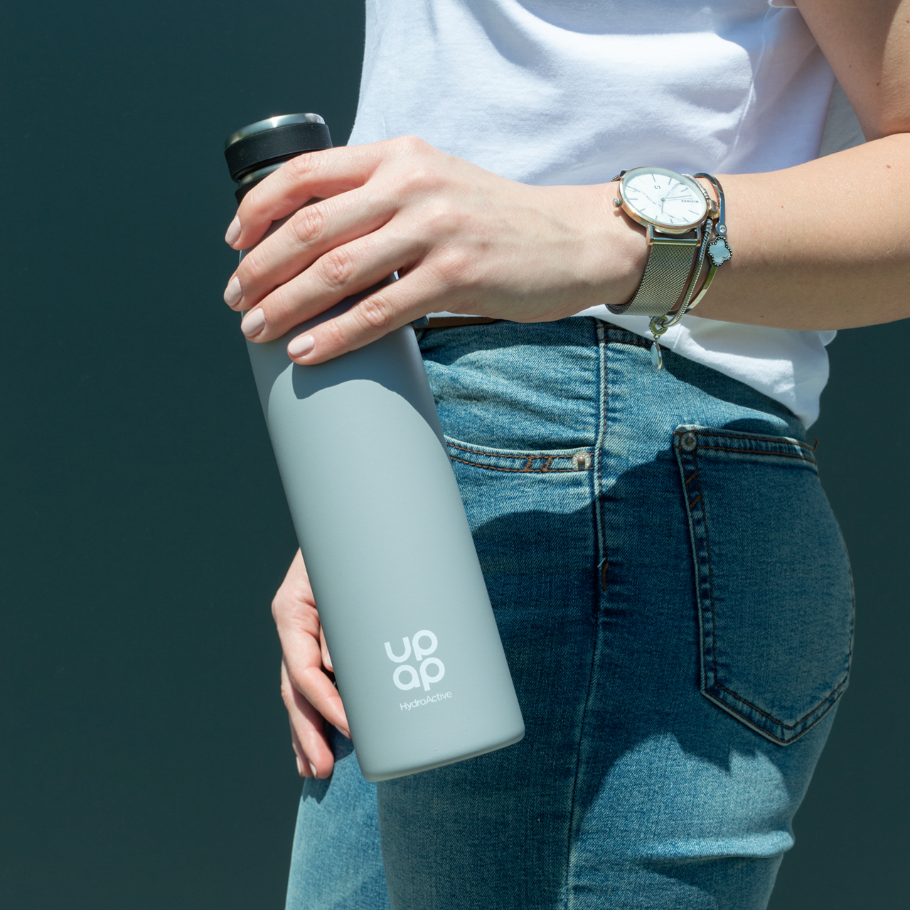 UpAp HydroActive Sport Thermo boca siva 750 ml - Slika 2