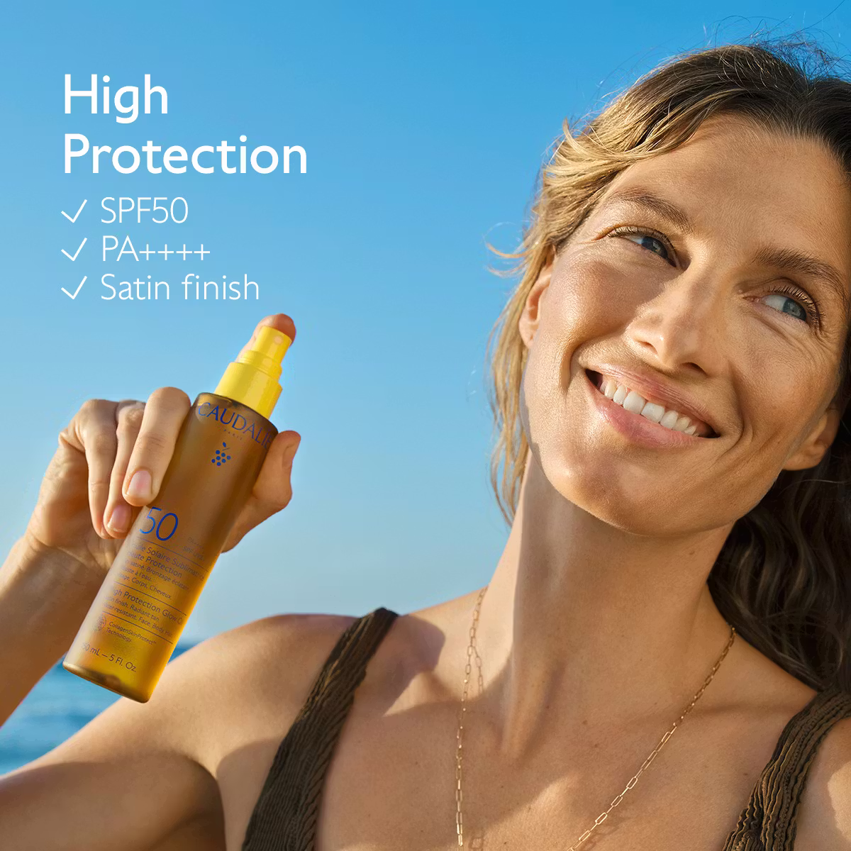 Caudalie Vinosun Ulje za sjaj s visokom zaštitom SPF50 150 ml - Slika 3