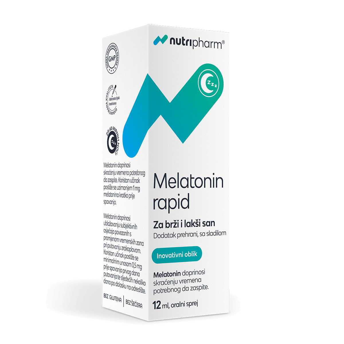 NutriPharm Melatonin Rapid sprej 12 ml