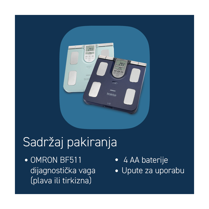 OMRON BF511 dijagnostička vaga za analizu tjelesnog sastava - Slika 5