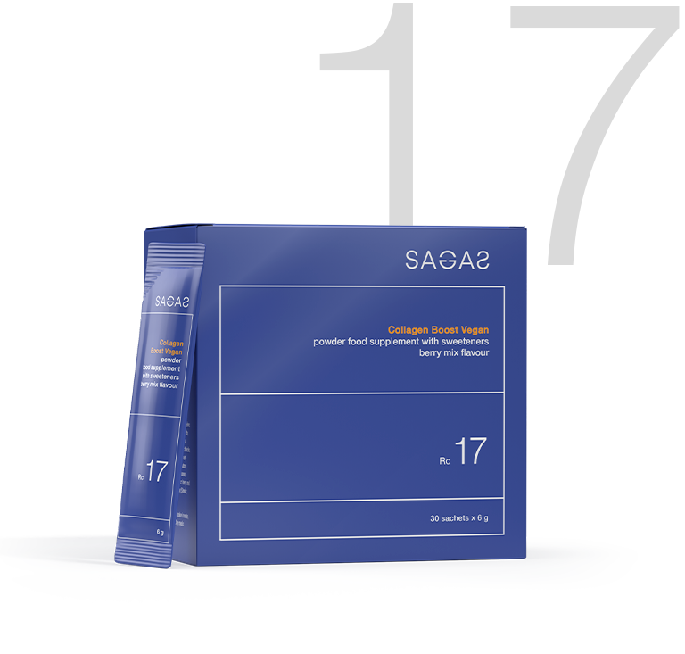 Sagas RC 17 Collagen Boost veganski kolagen u prahu 30 x 6 g