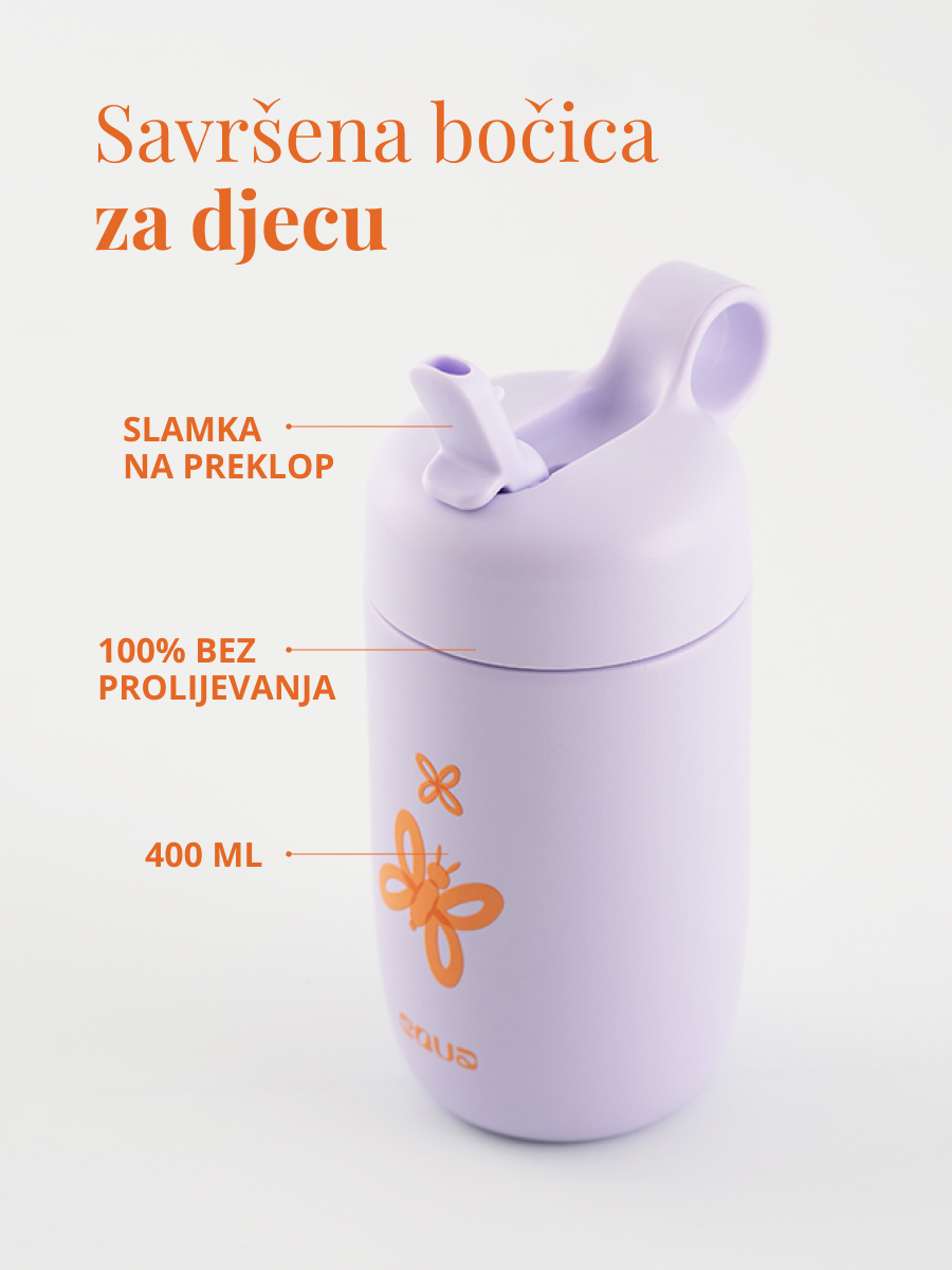 EQUA Butterfly dječja bočica 400 ml - Slika 2