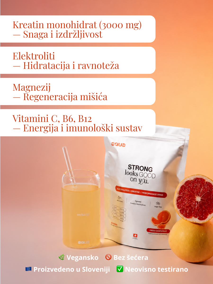 Equa Recharge Tonic + Creatine 20 vrećica - Slika 8